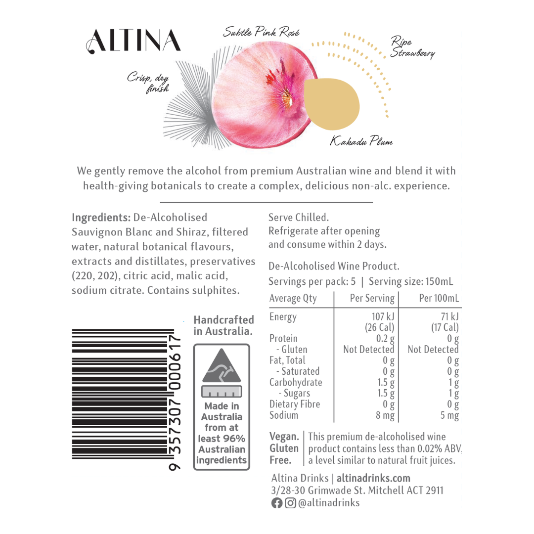 Altina Kakadu Plum Rose (6 bottles)