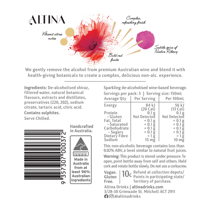 Altina Sparkling Sansgria (6 bottles)