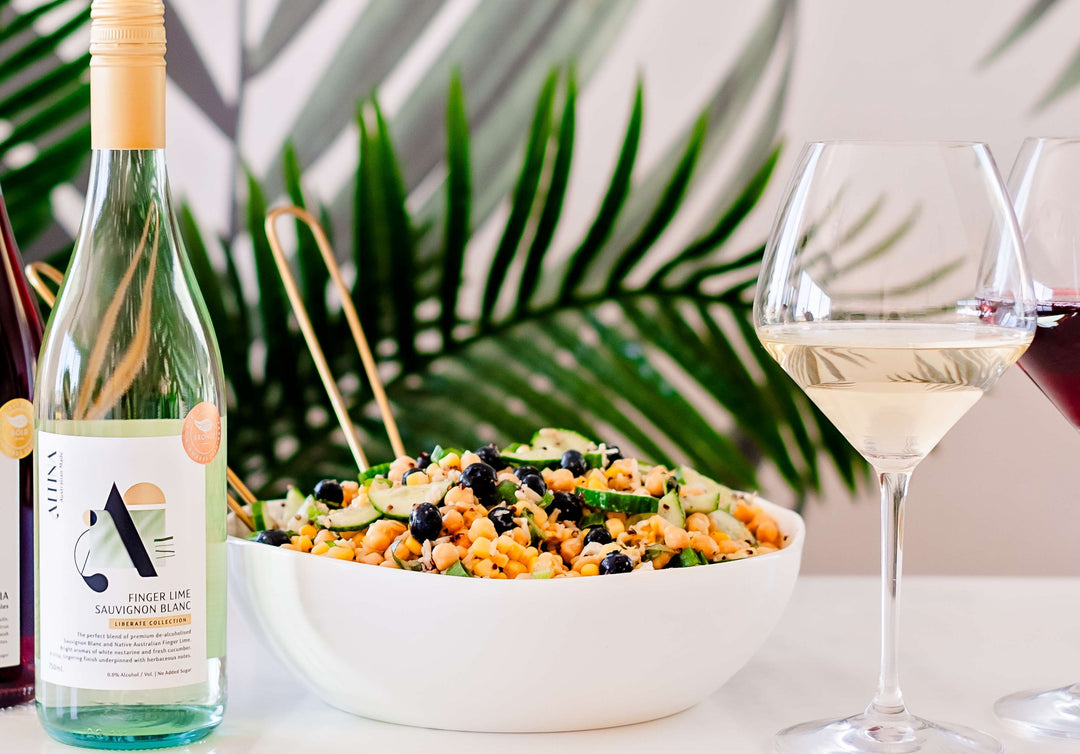 Aussie Corn, Blueberry and Chickpea Layered Salad