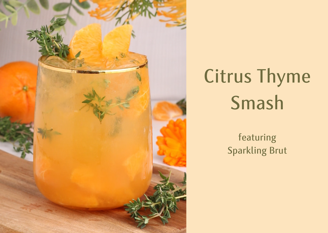 Citrus Thyme Smash Mocktail