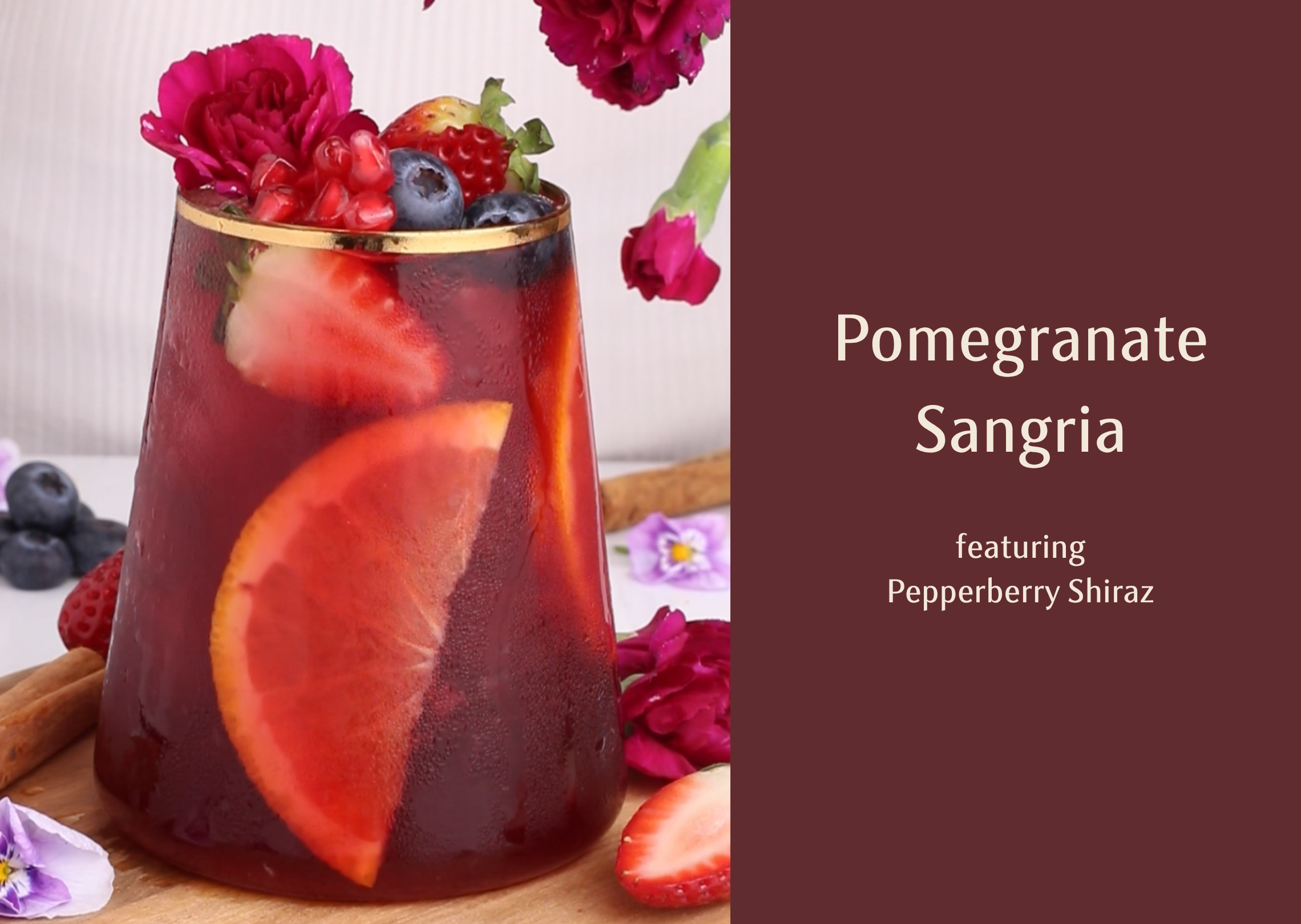 Pomegranate Sangria Mocktail