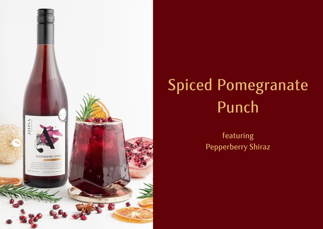 Spiced Pomegranate Punch Mocktail
