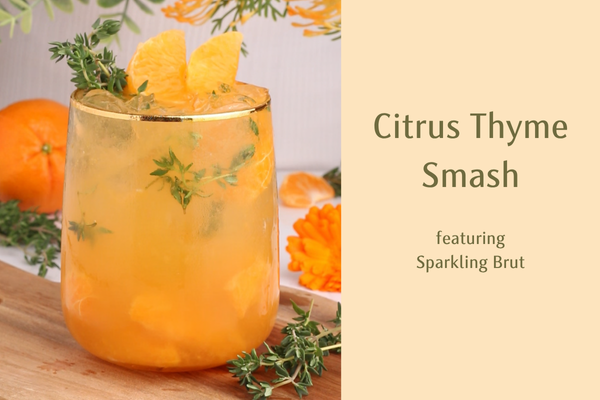 Citrus Thyme Smash Mocktail